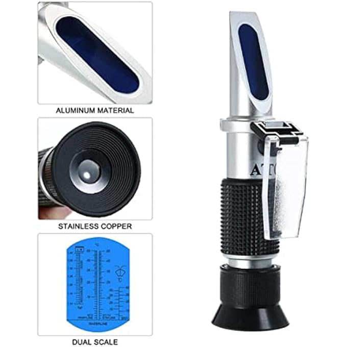 MXGZ ANTIFREEZE REFRACTOMETER CAR COOLANT TESTER REFRACTOMETER ATC FUNCTION ETHYLENE/PROPYLENE GLYCOL BATTERY FLUID TESTER FOR CHECKING AUTOMOBILE ANTIFREEZE SYSTEMS - Image 5